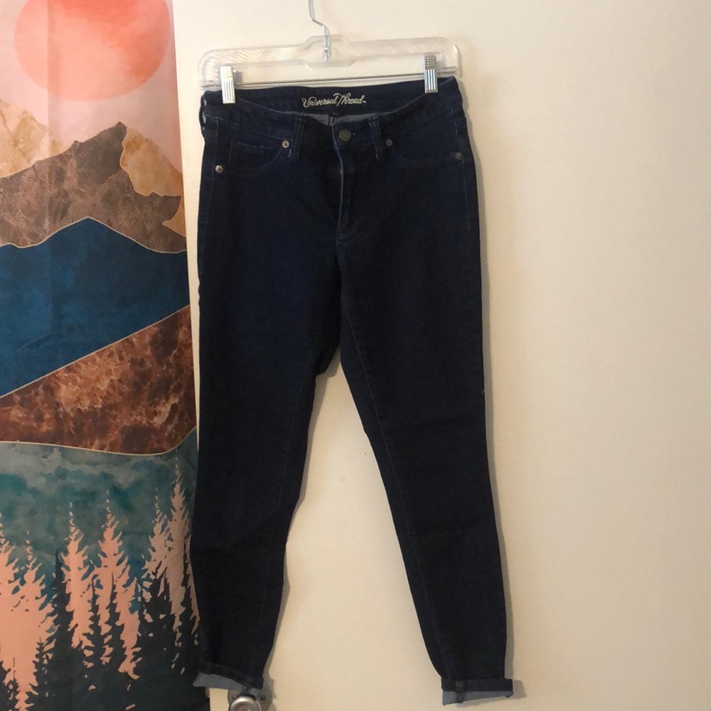 Universal Thread Jeans Mid Rise Jegging Skinny 4 short
